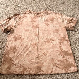 lululemon athletica Beige Tie-Dye T-Shirt